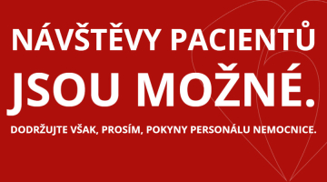 Zrušení zákazu návštěv u hospitalizovaných pacientů