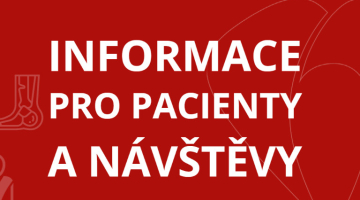 Informace pro pacienty a návštěvy Ortopedické kliniky