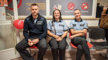 Transfuzní oddělení se hemžilo olomouckými policisty