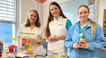 Darované hračky pomáhají pacientům při rehabilitaci