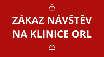 ZÁKAZ NÁVŠTĚV na Klinice ORL