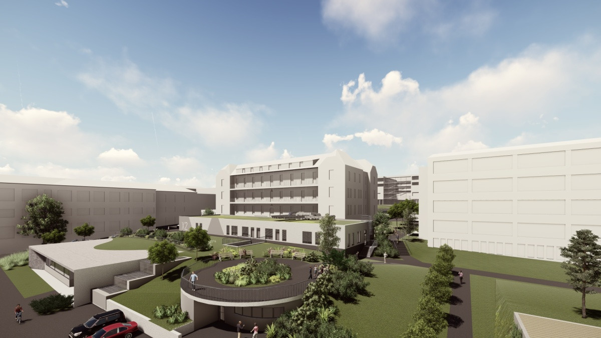 Vizualizace přístavby pracoviště PET/CT.
