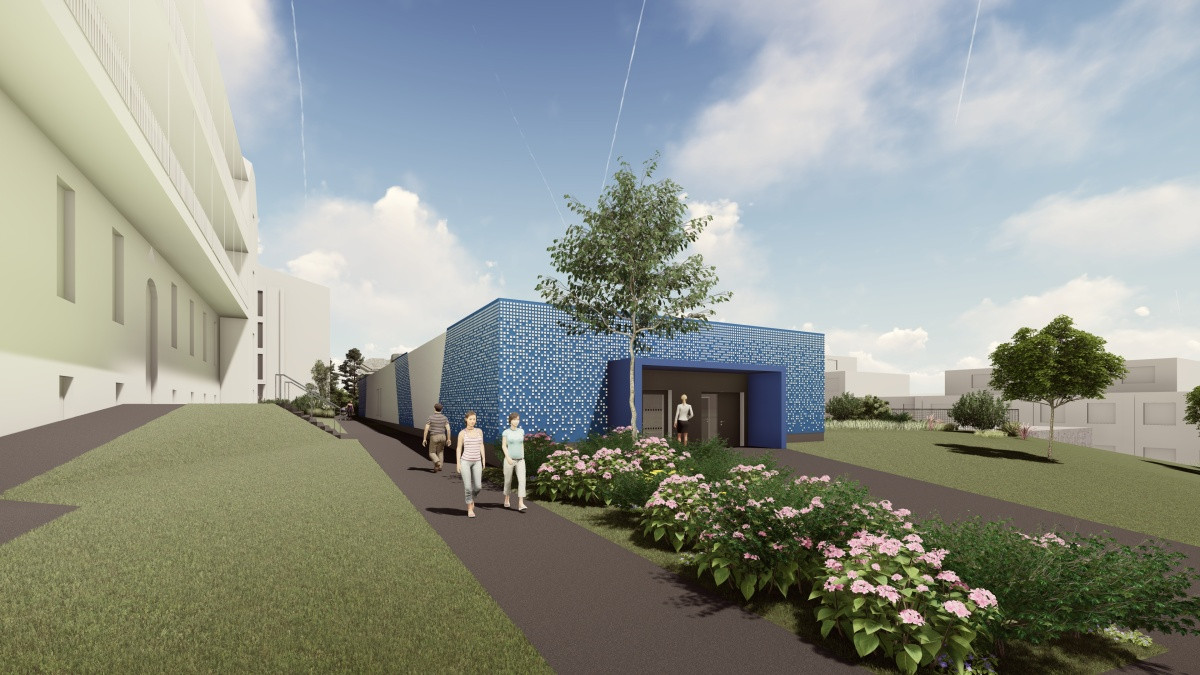 Vizualizace přístavby pracoviště PET/CT.